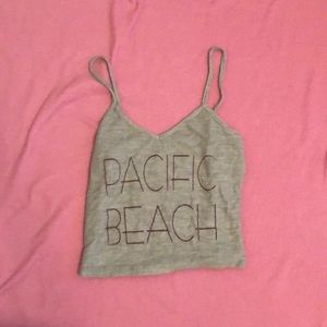 pacific beach grey tank top